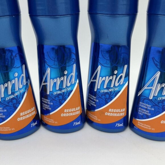 5X Arrid Extra Dry Roll-On Antiperspirant & Deodorant 2.5 oz Regular New - Picture 3 of 4